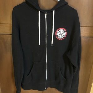 Independent Skateboard Trucks Zip-Up Sweatshirt Hoodie size Large